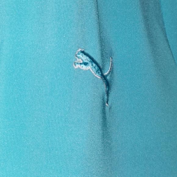 PUMA Blue Polo Sport Shirt LIKE NEW Large - Picture 5 of 11